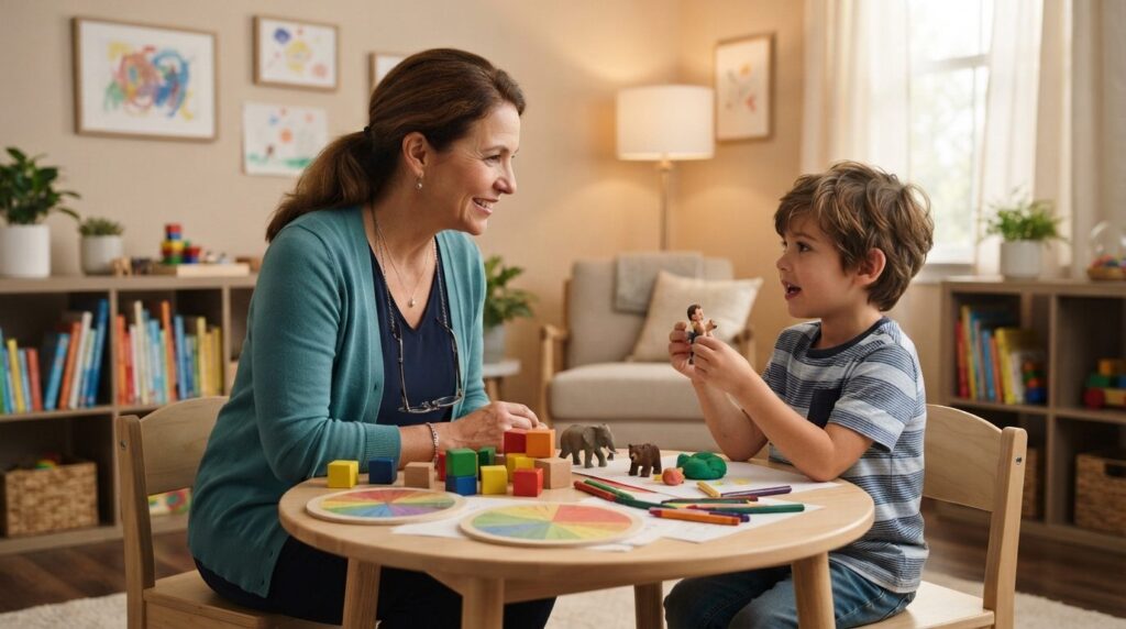 Professional stock photo of a psychologist or therapist in a